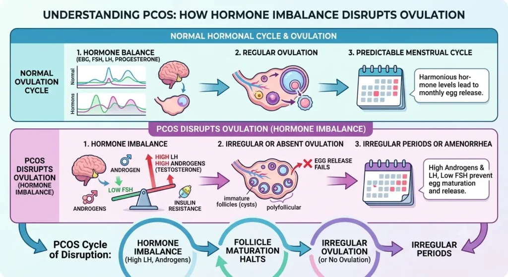 How PCOS affects ovulation and fertility