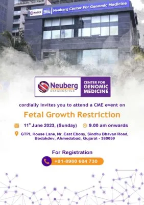 Dr. Devang patel was a speaker in the CME event on “FETAL GROWTH RESTRICTION” @ Nueberg Center for Genomic Medicine, Ahmedabad