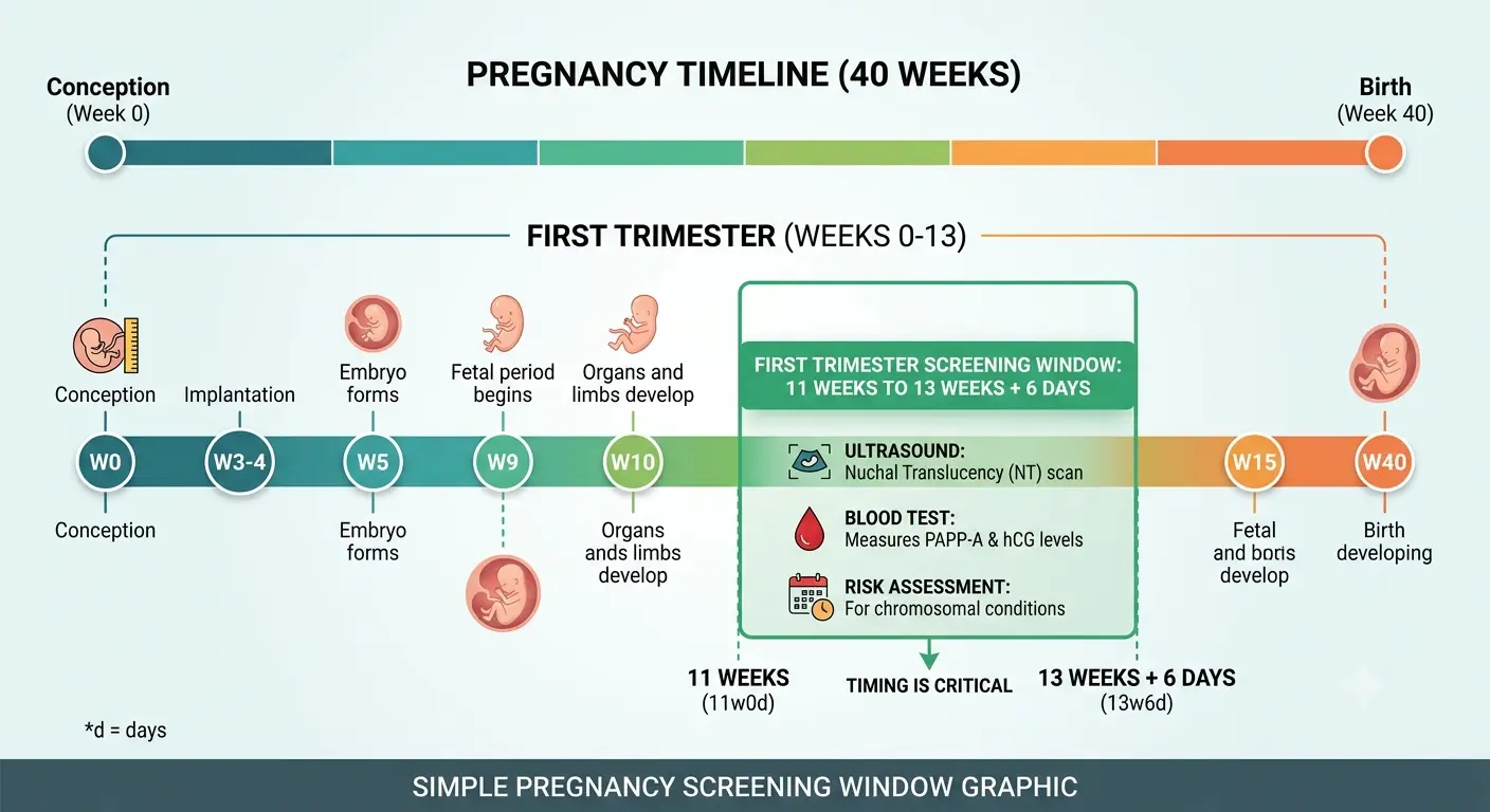 NT-NB scan timing window in pregnancy