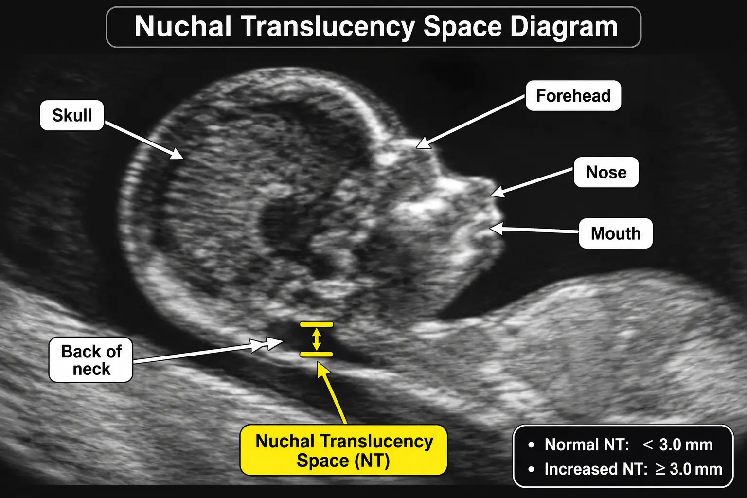 Nuchal translucency space diagram
